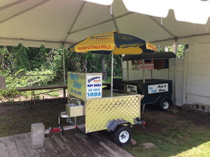 hot dog cart